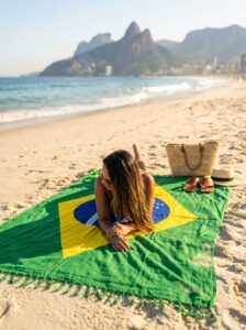 Authentic Brazilian Canga - Rio de Janeiro Beach Sarong — imagem 2
