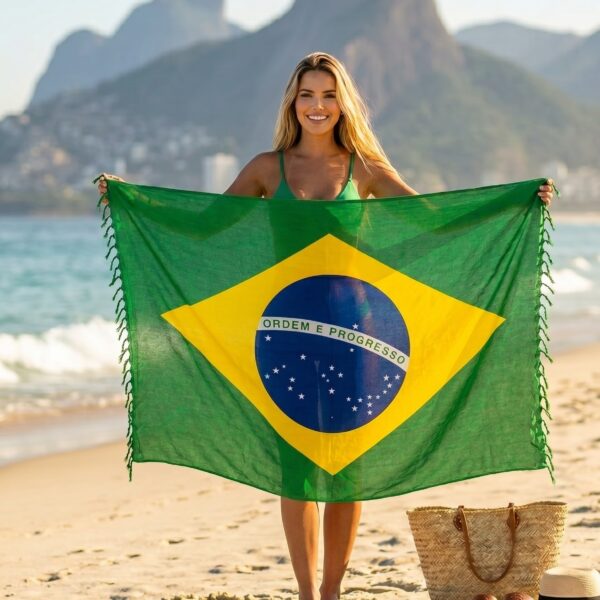 Authentic Brazilian Canga – Rio de Janeiro Beach Sarong